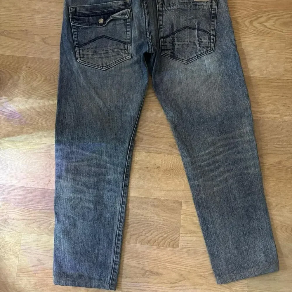 Armani-exchange Men's Blue and Navy Jeans